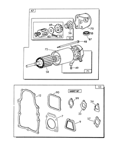 V-Twin Engine Parts (Part 1) Diagram and Parts List for 9311-0  Generac Generator