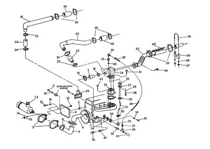 Turbocharger Diagram and Parts List for 9575-0  Generac Generator