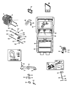 Engine Parts (Part 3) Diagram and Parts List for 9290-3  Generac Generator