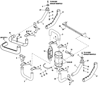 Ev Exhaust Cpl 70kw C3 Diagram and Parts List for HT07068AVAX (8338617)(2013) Generac Generator