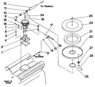 Carburetor Diagram and Parts List for 4345-0  Generac Generator