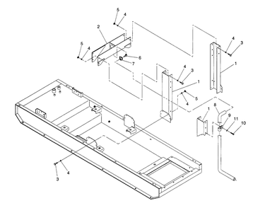 Center Lift Diagram and Parts List for 4365-1  Generac Generator
