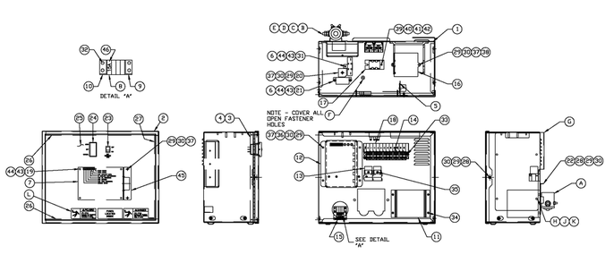 R-200 3600 Rpm 2.4l Diagram and Parts List for 0053400 (4828205 - 4838659)(2007) Generac Generator