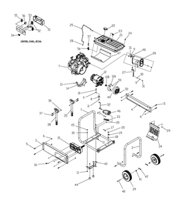 Fig-0 Diagram and Parts List for G0056980  Generac Generator