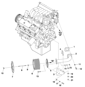 Air Cleaner Diagram and Parts List for 0049882 (4060538 - 4163236)(2005) Generac Generator