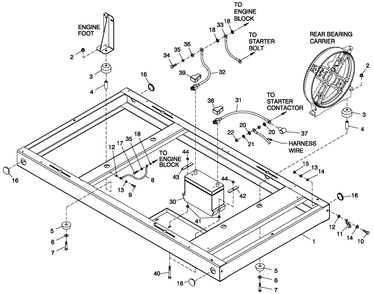 Ev Mtg Base 3.0l G3 Hsb Diagram and Parts List for 0049482 (3997146 - 4047243)(2004) Generac Generator
