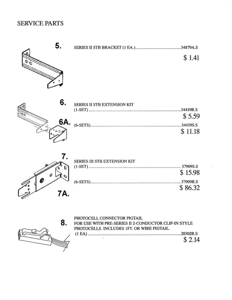 Service Parts 2 Diagram and Parts List for RELIAG 800  Genie Garage Door Opener