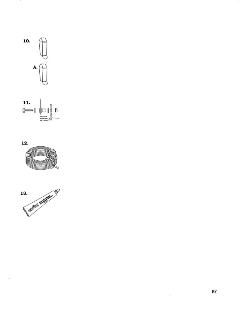 Service Parts 3 Diagram and Parts List for AC CHAIN GLIDE  Genie Garage Door Opener