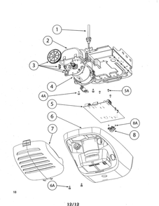 Powerhead Diagram and Parts List for TRILOG 1500  Genie Garage Door Opener