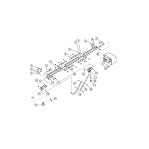 Retail Rail Diagram and Parts List for ACSCREWDRIVE  Genie Garage Door Opener