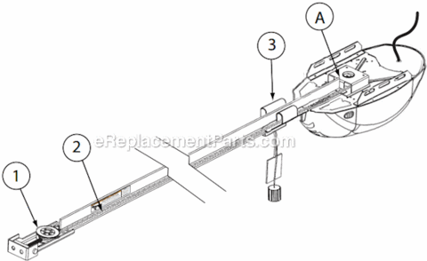 Part Location Diagram of 36453A.S Genie Carriage