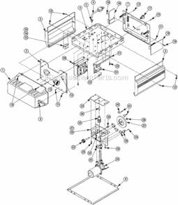 Powerhead Diagram and Parts List for 1200IC  Genie Garage Door Opener