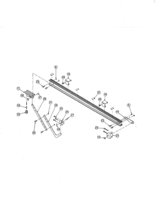 Ac Chain Glide Pro Rail Diagram and Parts List for AC CHAIN GLIDE  Genie Garage Door Opener