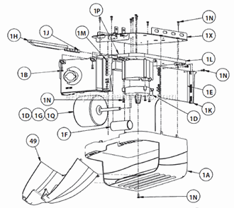 Part Location Diagram of 33483R Genie Cover by Series Model