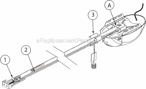 Rail_-_Chain_And_Belt Diagram and Parts List for 2042 ReliaG 800 Genie Garage Door Opener