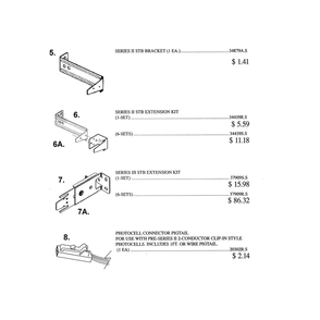 Service Parts 1 Diagram and Parts List for SILENTMAX1000 3042 Genie Garage Door Opener