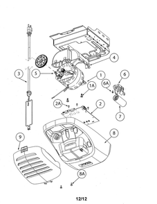 Powerhead Diagram and Parts List for GPOWER 900  Genie Garage Door Opener