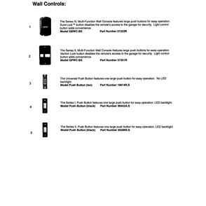 Accessories 2 Diagram and Parts List for 4022  Genie Garage Door Opener