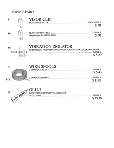 Service Parts 3 Diagram and Parts List for PMX 500-IB  Genie Garage Door Opener