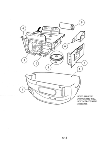 Head Diagram and Parts List for 2040L  Genie Garage Door Opener