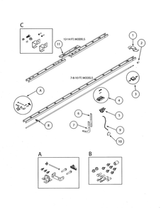 Part Location Diagram of 37062S Genie Rail 8 inch