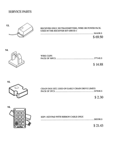 Service Parts 4 Diagram and Parts List for PMX 500-IB  Genie Garage Door Opener