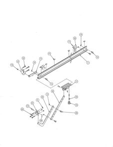 Rail 1 Diagram and Parts List for 1020L  Genie Garage Door Opener