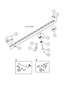 Screw Channel Diagram and Parts List for GPOWER 900  Genie Garage Door Opener