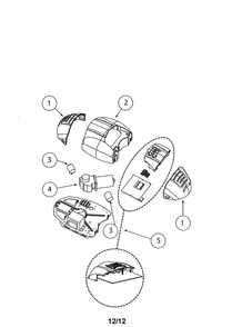 Powerhead Diagram and Parts List for RELIAG 800  Genie Garage Door Opener