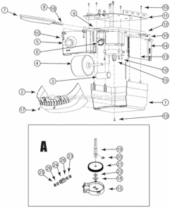 Part Location Diagram of 20418R.S Genie Brown, Down Limit Wire