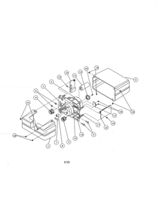 Head Diagram and Parts List for 2560  Genie Garage Door Opener