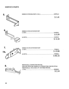 Part Location Diagram of 34879A-S Genie Safety beam bracket