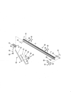 Rail 3 Diagram and Parts List for 1020L  Genie Garage Door Opener