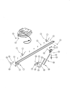 Part Location Diagram of 34540A Genie Garage door opener rail clamp