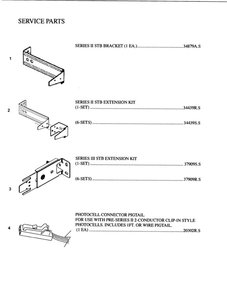 Accessories 6 Diagram and Parts List for 4042  Genie Garage Door Opener