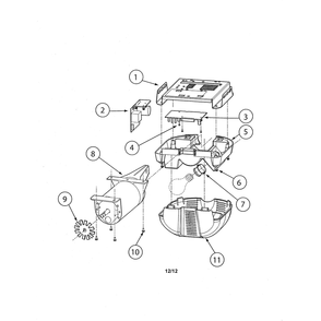 Powerhead Diagram and Parts List for EXCELERATOR  Genie Garage Door Opener