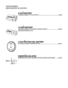 Miscellaneous Accessories 2 Diagram and Parts List for 36280S  Genie Garage Door Opener