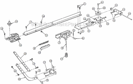 Pro_Rail Diagram and Parts List for PMX500-ICB  Genie Garage Door Opener