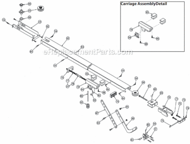Belt_And_Chain_Channel Diagram and Parts List for PMX500-ICB  Genie Garage Door Opener