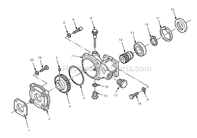 Page B Diagram and Parts List for 1535 800-165 Graco Pressure Washer
