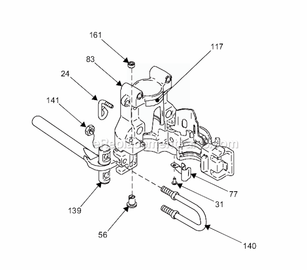 Page C Diagram and Parts List for 1595 826082 Graco Sprayer