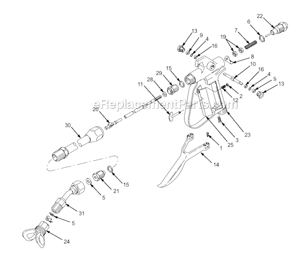 Page A Diagram and Parts List for 207-127 Series K Graco Sprayer