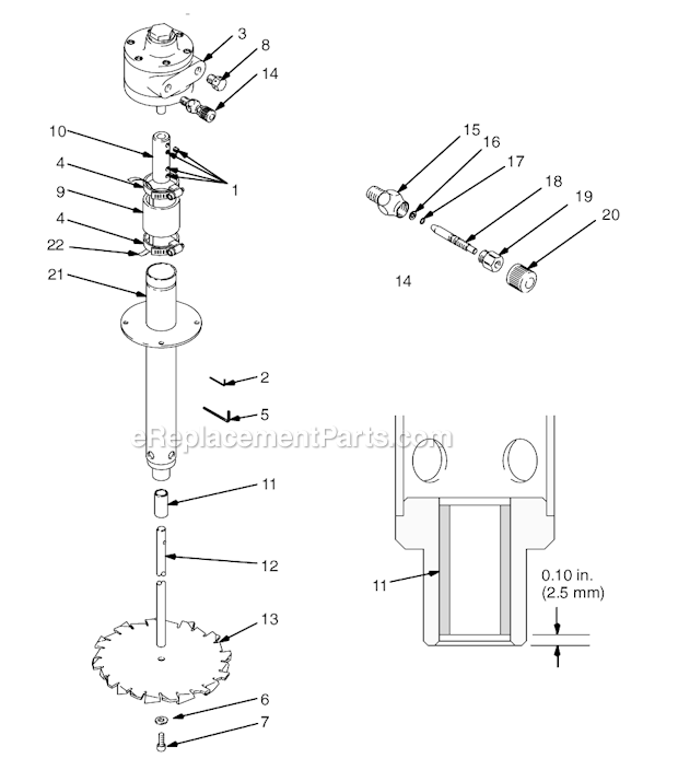 Page A Diagram and Parts List for 210067 Series B Graco Agitator