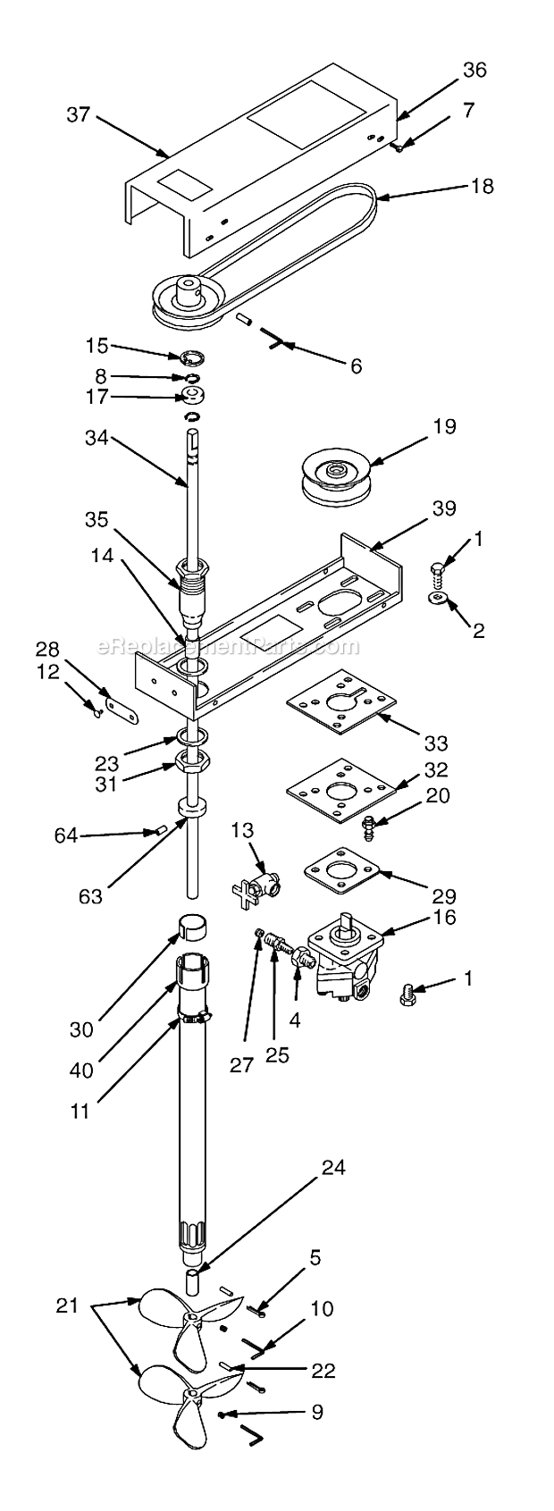 Page A Diagram and Parts List for 214853 Series B Graco Agitator