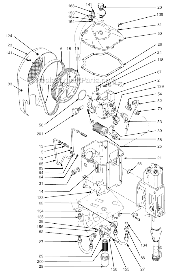 Page B Diagram and Parts List for 225 233641 Graco Sprayer