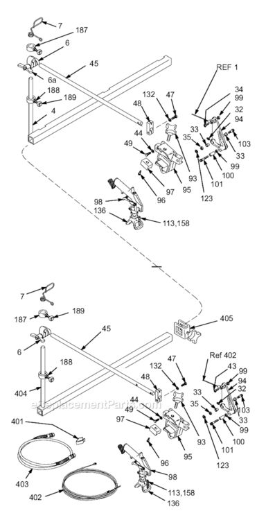 Page C Diagram and Parts List for 231-151  Graco Paint Sprayer