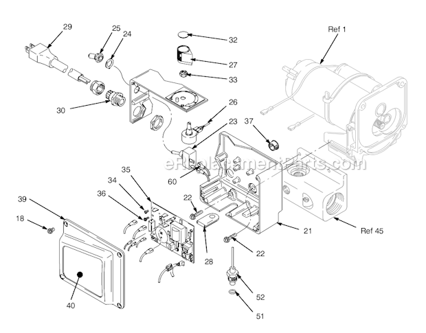 Page B Diagram and Parts List for 233782 Series E Graco Sprayer