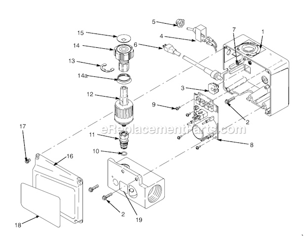 Page B Diagram and Parts List for 233782 Series F Graco Sprayer