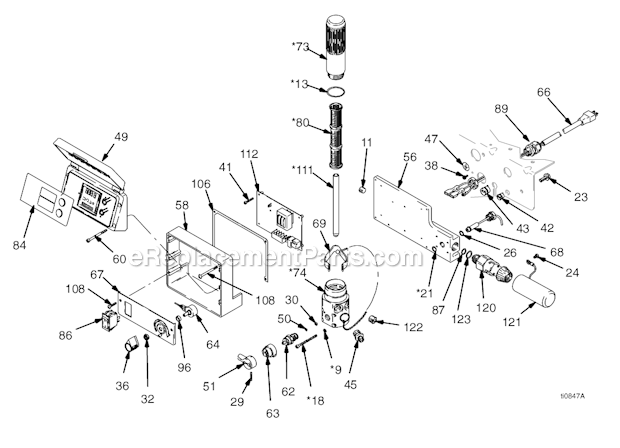 Page B Diagram and Parts List for 245002 Series A Graco Sprayer