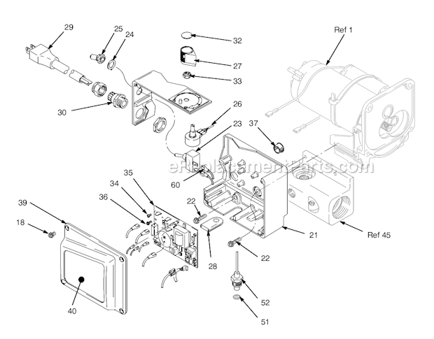 Page B Diagram and Parts List for 246649 Series B Graco Sprayer